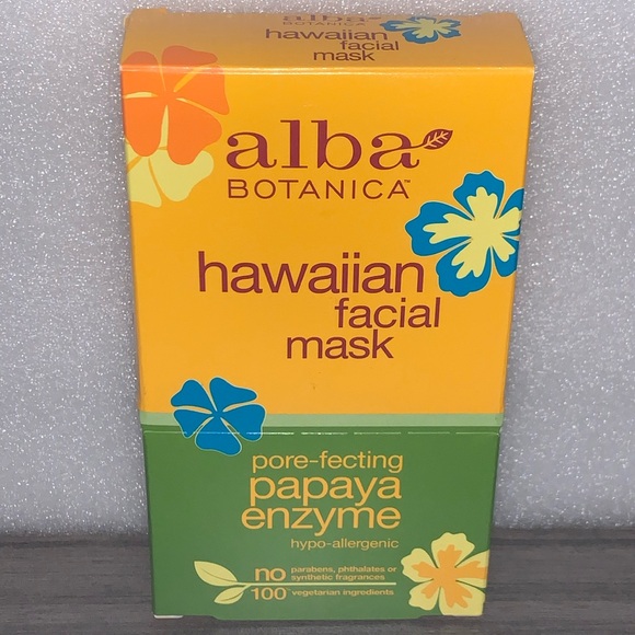 Alba Botanical New In Box Hawaiian Face Mask Pore-Fecting Papaya Enzyme (8 pack) - Picture 1 of 3